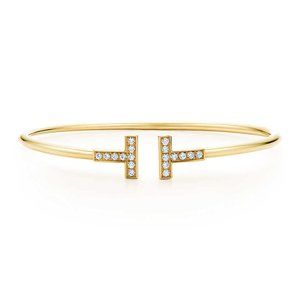 Tiffany & Co. Gold Wire with Diamonds Bracelet